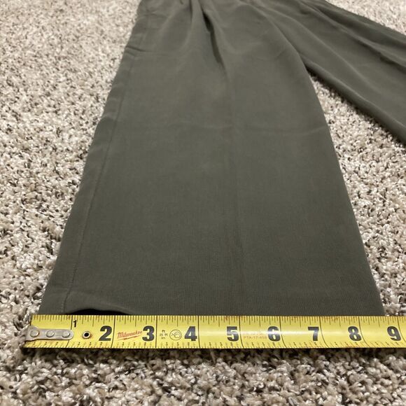 Caribbean Men’s Corded Pants 32/34 Grey Relaxed 2 Pleat Textured 70% Silk New - Picture 5 of 10